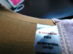 american girl blue dot label